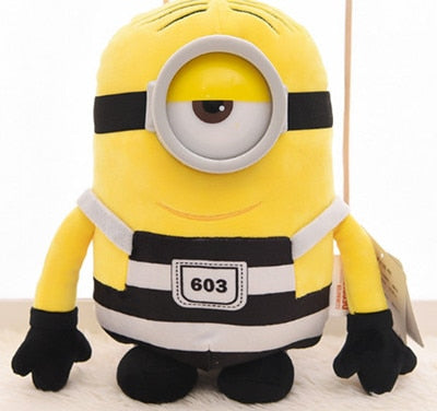 Kawaii Plush Doll 22cm/30cm Mini Minion Plush Toys  3D Eye Minion toy New Year presents Birthday Christmas Gift