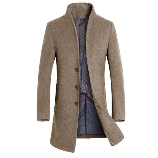 Trench Woolen Coats Fashion Long Jacket Windbreaker Warm Winter Overcoat