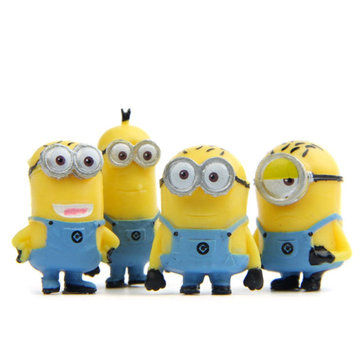 4pcs/set Minion Cosplay NARUTO Mini Figure Toys Despicable Me 3 Minion Toys Ninja Minion PVC Action Figure Collection Model Toy