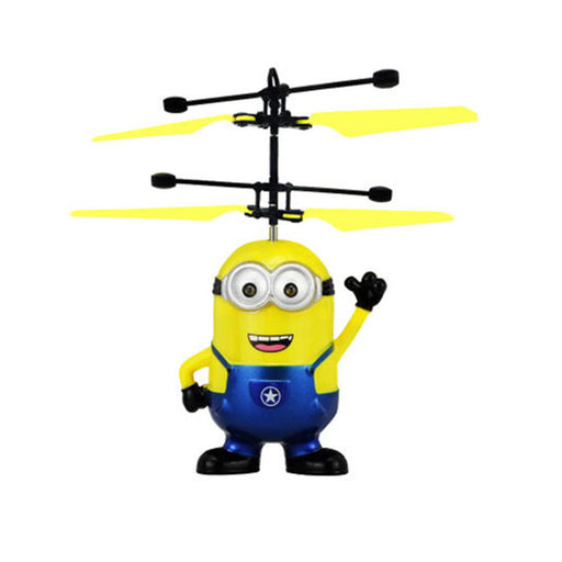 Minion Fly Flashing helicopter Hand Control RC Toys Minion Sales Promotion Top Fly Toys RC Despicable Quadcopter Drone Plane Toy