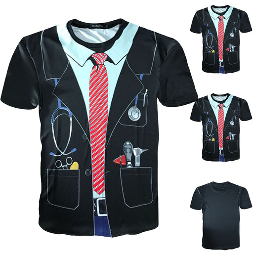 Unisex Holiday Shirt Rude Stag Party Fancy Dress 3D Offensive Boobs Printed Tee